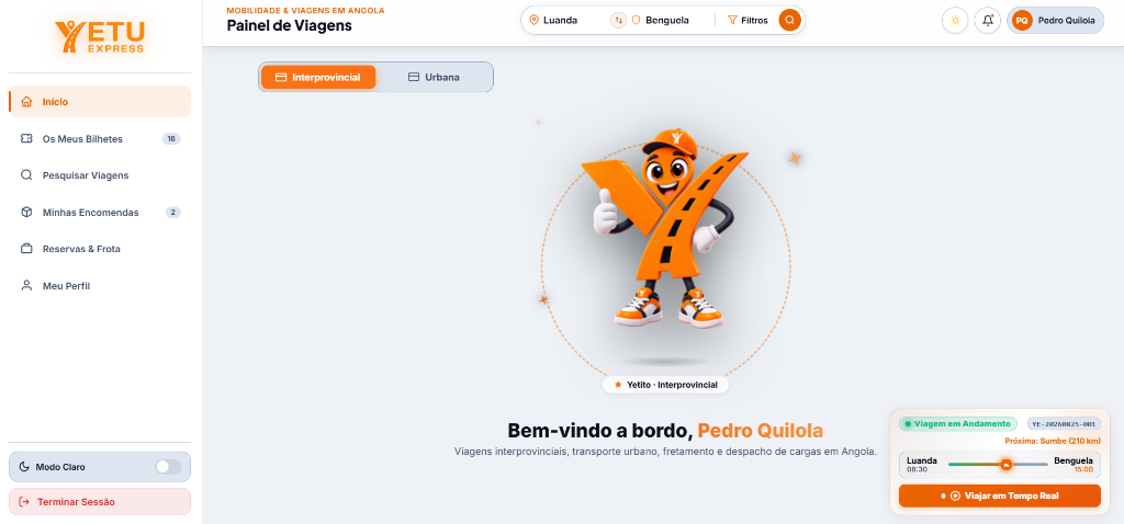 Yetu Express: Mobilidade & Viagens